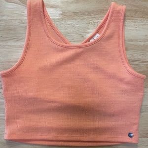 New Without Tags, Roxy Peach Good Keepsake Cropped Tank Top, L